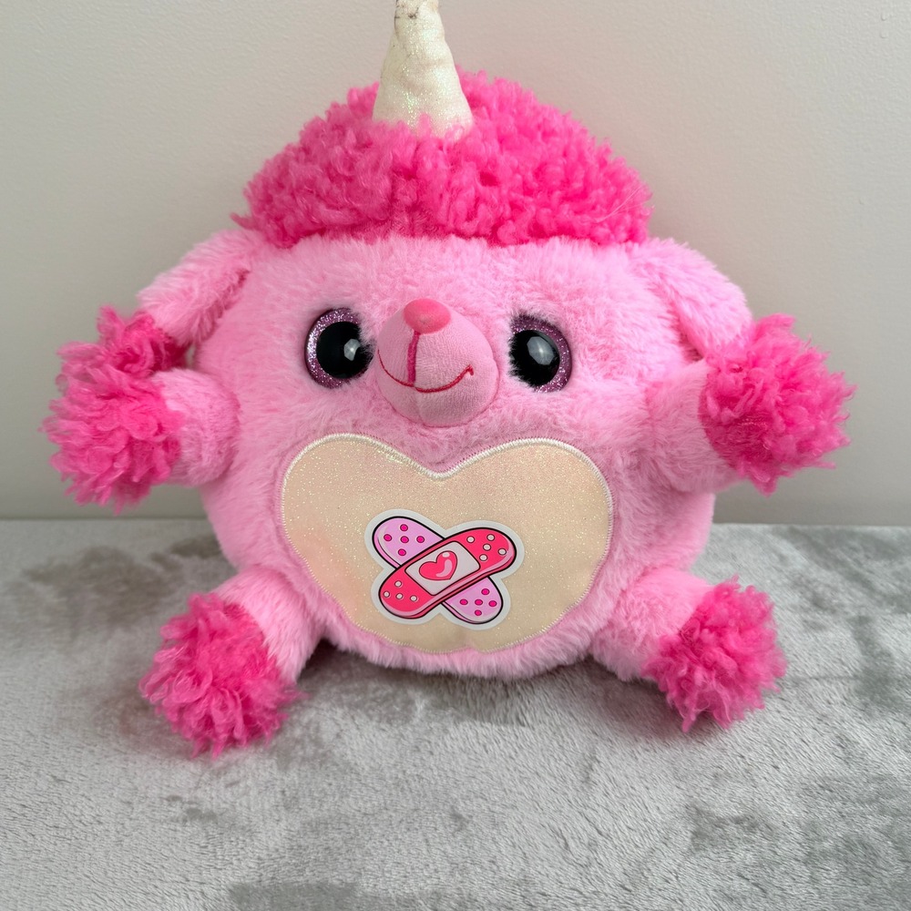 Zuru Rainbocorns‎ Puppycorn Rescue Pink Unicorn Poodle Plush Toy Small 8 inch